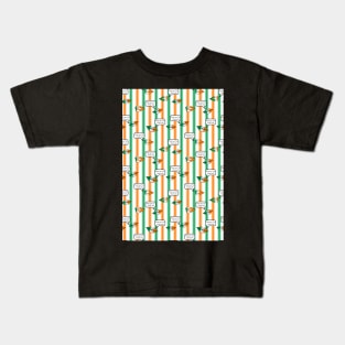 kiss me im irish-ish stripe Kids T-Shirt